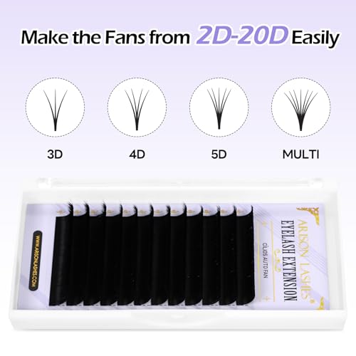 ARISON LASHES Easy Fan Lashes 0.07mm M Curl 8-15mm
