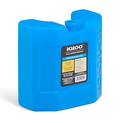 Igloo Maxcold Ice Blocks, Reusable Ice packs for Coolers, Freezer Pack, Cold Packs for Coolers, Long lasting Ice Blocks