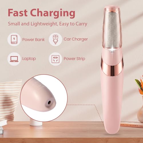 ZABOUL Electric Foot Callus Remover with 2 Roller Heads