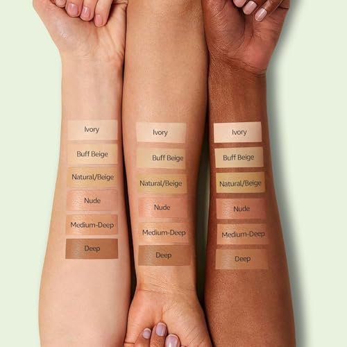 Mushroom Head Air Cushion CC Cream - BB Cream Makeup Brightening & Moisturizing, Full Coverage Concealer for Older Women, Oil Control Foundation for Mature Skin (Natural, 3.21 Ounce (Pack of 1))