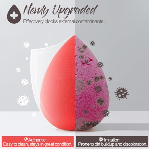 BEAKEY Makeup Sponge 5 Pcs Set & BEAKEY 12pcs Triangle Powder Puffs