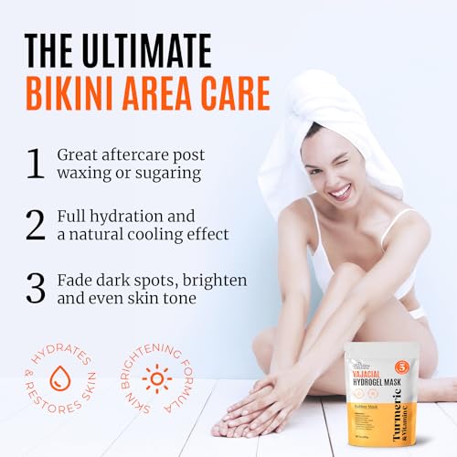 Divine Derriere THE Intimate Duo - Save 15% on Hydrogel Mask with Turmeric & Vitamin C and Intimate Area Dark Spot Corrector Gel ? A Complete Post-Wax Care Premium Modeling Mask Kit