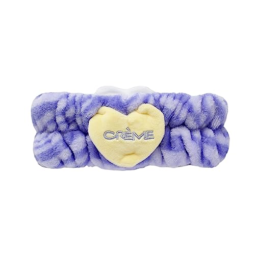 The Cr?me Shop 3D Teddy Headyband¢â - Plush SPA Headband with Stretchy Elastic Band for Comfortable Fit - Ideal for Hair Control during Beauty and Skincare Routines (Flower Power)