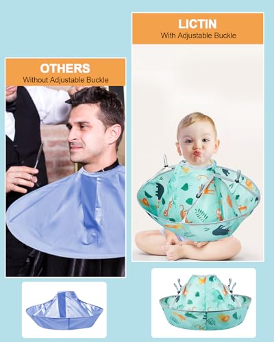 Lictin Kids Haircut Cape with Hair Catcher & Comb