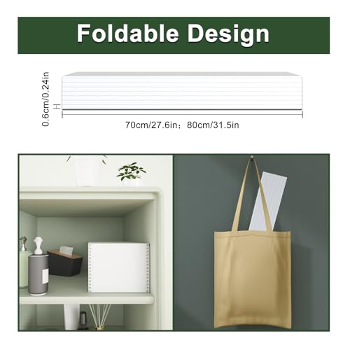 Bathtub Tray, Foldable Anti-dust Bathtub Cover Bath Insulation Cover, PVC Shutter Bath Lid Fit Most Tubs, Can Store Wine Glass, Books, Tablets, Cellphones (White, 150¡¿70¡¿0.6CM)