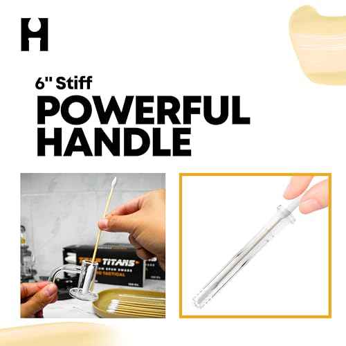 TerpTitans ? Pro Tactical ? Bamboo 6-inch Cotton Swabs, 2-Pack ? XL Barrel Tip For Max Absorption and Fine Point Tips For Tight Spaces