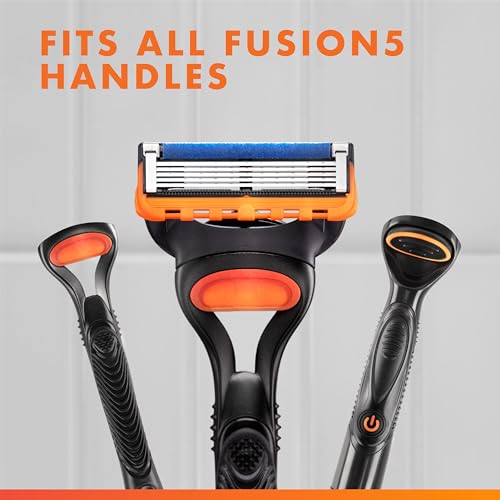Gillette Fusion5 Power Razor Blades for Men, 5-Blade Razor Refills, 10 Count
