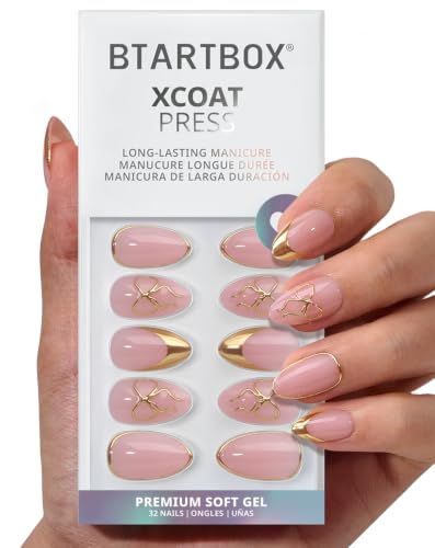 BTArtbox Press On Nails Almond Spill the Tea 32Ct 4-Week Wear