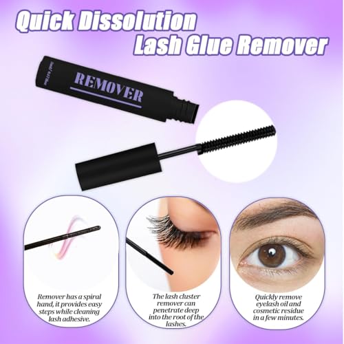 DNSGOOR DIY Lash Extension Kit 690Pcs D Curl Individual Lashes