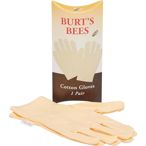 Burt's Bees Gifts Ideas - Hand Repair Set, 3 Hand Creams plus Gloves - Almond Milk Hand Cream, Lemon Butter Cuticle Cream, Shea Butter Hand Repair Cream