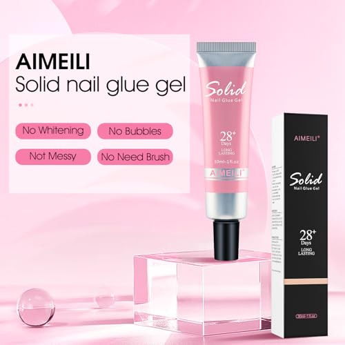 AIMEILI HEMA-Free Nail Glue Gel for False Nails – Vegan