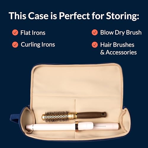 KUSSHI Travel Hair Tools Case - Heat Resistant Neoprene