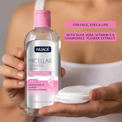 Micellar Cleansing Water with Aloe Vera & Vitamin E – 7 Fl Oz