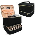 LIVEBAY Double-Layer Nail Polish Organizer Case for 30 Bottles