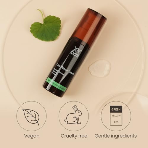 Cica Green Serum 1.7oz l Vegan, Cruelty Free l Facial Serum, Balanced Skin, Soothing, Oil Control l Korean Skin Care, 50ml