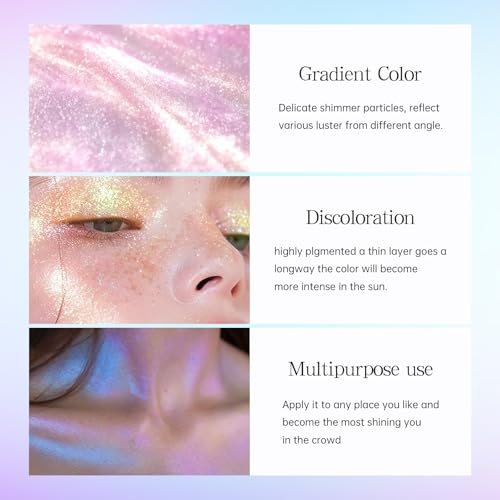 HOSAILY 5 Colors Liquid Glitter Eyeshadow Set Waterproof