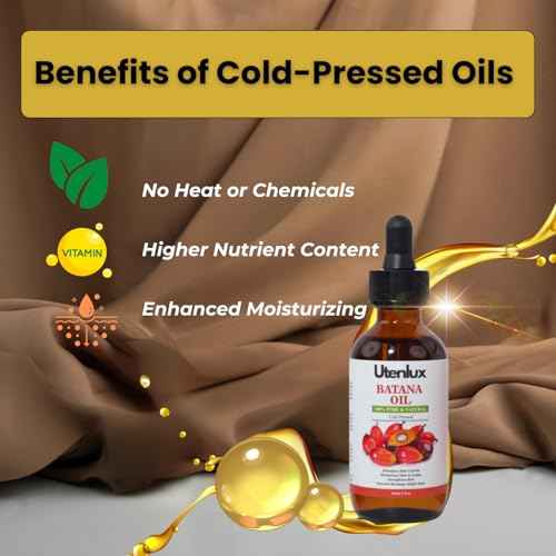 100% Pure Botana Oil Hair Growth, Dr. Sebi Organic Ojon Oil for Hair Growth, Cold Pressed, Sourced from Honduras, 2 oz