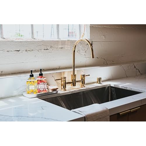 Soap Tiles Hand Soap | Home and Body Company | 21.5 fl oz Bottles | 4 Pack | Sweet Orange | Olive Thyme | Pomegranate | Meyer Lemon