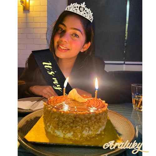 Sweet 16 Party Decorations: Purple Sweet 16 Crown & Sash for Girls' Teen, 16th Birthday, Teenage Girls, Females 16+