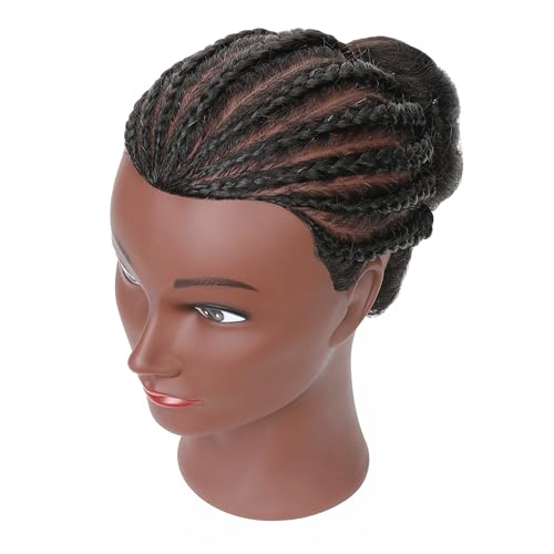 FUTAI 100% Human Hair Mannequin Head 22" with Stand