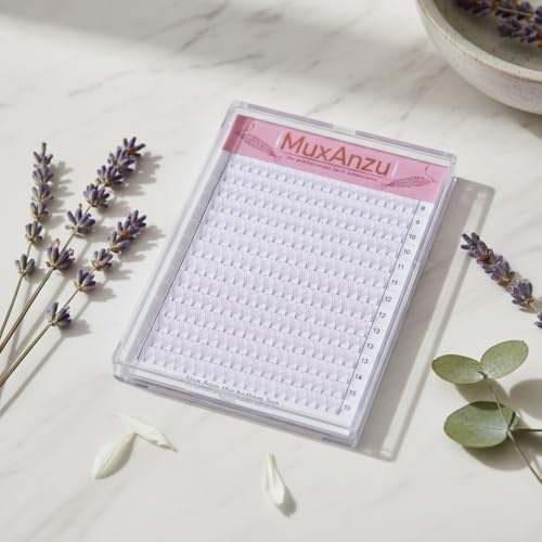Purple 5D Lash Fan Extensions 8-15mm, 352 Clusters Korean PBT