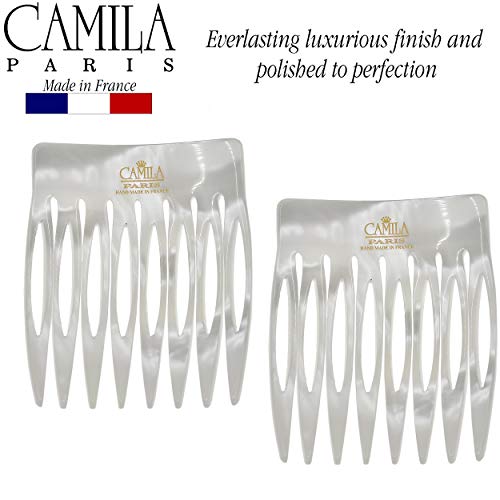 Camila Paris CP3010 French Hair Comb Pearl 2-Pack
