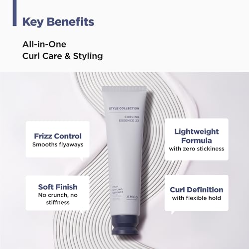 AMOS PROFESSIONAL Curling Essence 5oz – Bouncy Wave Gel for Curly Hair