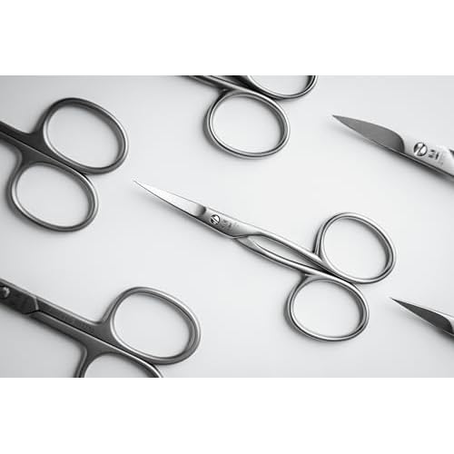 Premium European Nail and Cuticle Scissors by NN Knives - Trusted Family Business Since 1971 (Cuticle, Professional, Stainless Steel)