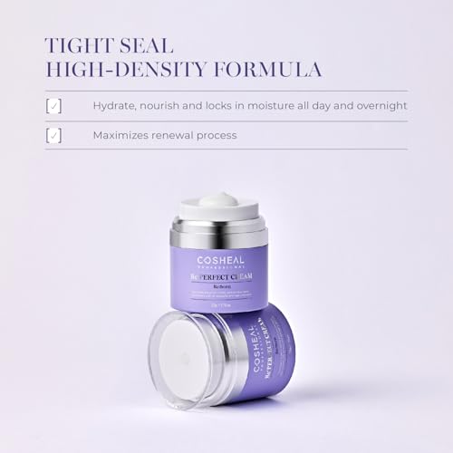 Re¡¯Perfect Cream 1.76 oz, Anti-Aging Moisturizer with Peptides, Collagen & Elastin for Wrinkle Reduction, Firming & Skin Barrier Care, Hypoallergenic, Korean Skin care