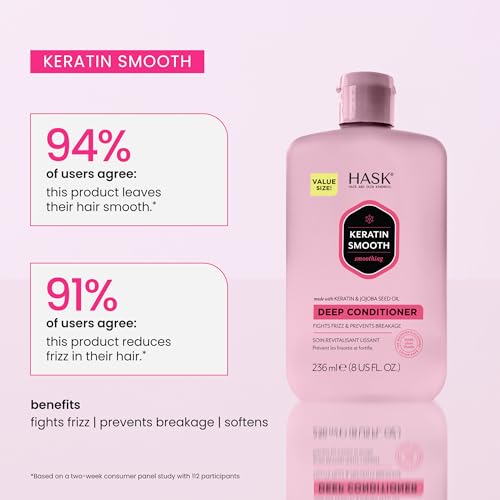 HASK Keratin Smoothing Deep Conditioner - 8 oz
