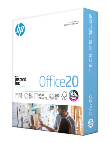 HP Printer Paper| 11 x 17 Paper | Office 20 lb | 1 Ream - 500 Sheets | 92 Bright | Made in USA - FSC Certified Copy Paper | 172000R