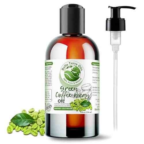 Bella Terra Oils - Green Coffee Bean Oil 8 oz - Celebrating the Aromatic Intensity of Green Oil, Filled with Essential Nutrients for a Refreshed Look