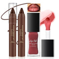HOSAILY Nourishing Lip Oil & Liner Set - Glossy Ombre Lip Combo