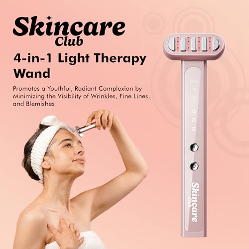 Skincare Club 4-in-1 Red Light Therapy Facial Wand