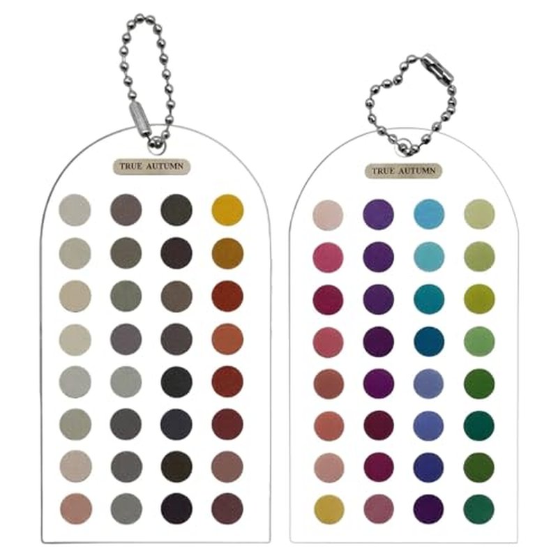 Soft Autumn Color Palette Cards - 12 Season Color Analysis Set