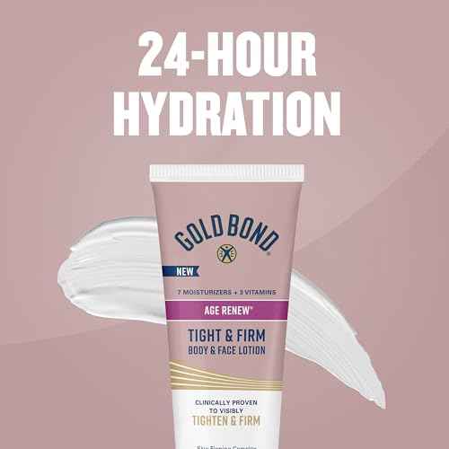 Gold Bond Age Renew Tight & Firm Body & Face Lotion with Proteins & Lipids, Skin Firming Lotion for Women & Men With Aging, Dry Skin, 8 oz.