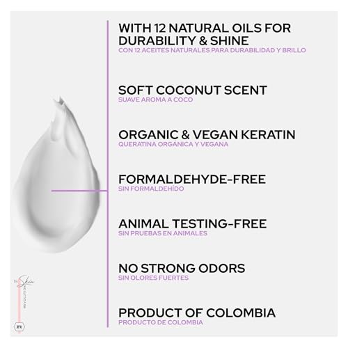 Organic Keratin Hair Treatment - Straighten & Repair, 250ml