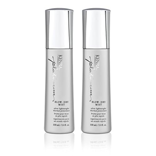 Kenra Platinum Blow-Dry Mist | Ultra-Lightweight Thermal Protectant | Detangles, Smooths, & Softens | Eliminates Frizz & Resists Humidity | Fine To Medium Hair