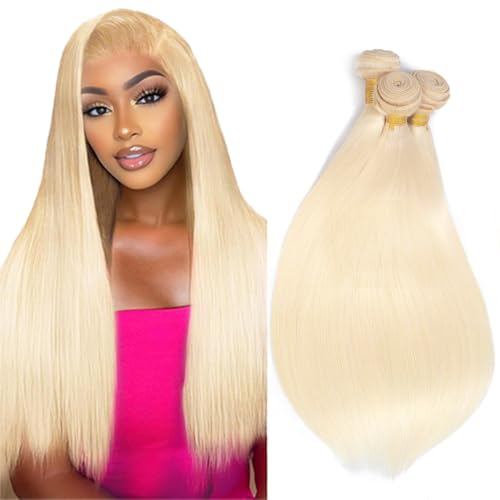 613 Blonde Straight Hair Bundles 18 20 22 Inch Virgin