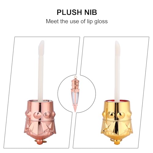 10 Pack Empty Lip Gloss Tubes, Refillable Radish Design Containers
