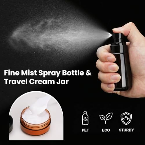14-Piece Travel Toiletries Set - TSA Approved Bottles & Jars