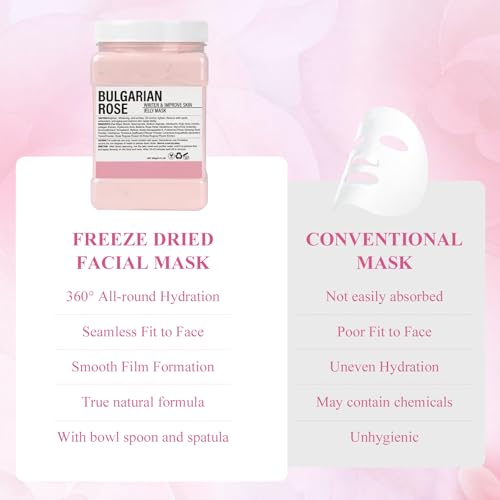 23 Fl Oz Jelly Mask Powder for Facials Professional Natural Gel Face Masks, Hydrating & Moisturizing Jelly Mask SkinCare