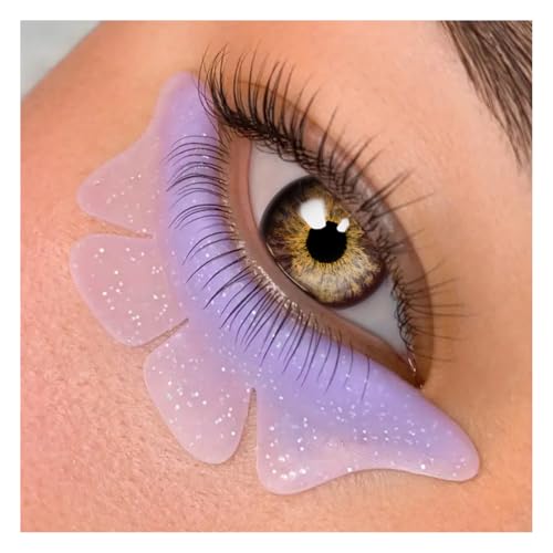Lower Korean Lash Lift Pads Eyelash Perm Rods Lash Lift Shields for Perming Lower Lashes Reusable for Salon (Purple)