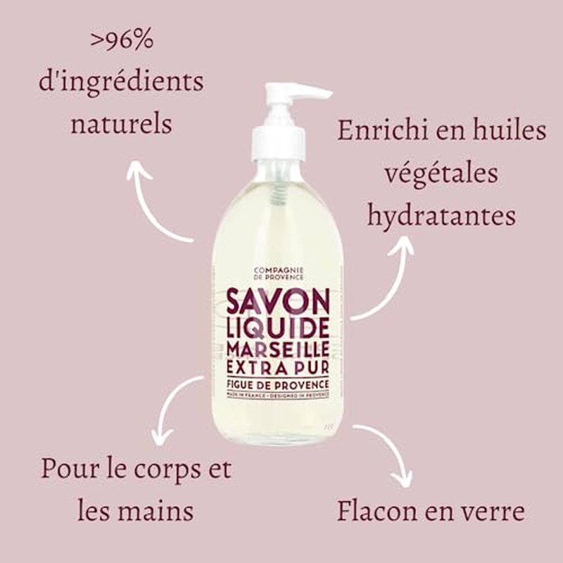 Savon de Marseille Liquid Soap - Fig of Provence - 16.7 Fl Oz