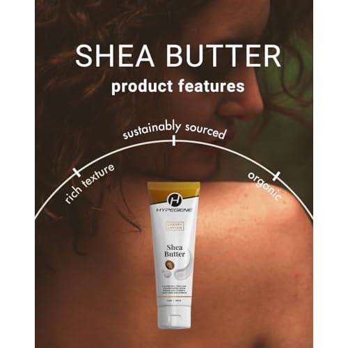Shea Butter Lotion - Deep Hydrating Daily Moisturizer - Non-Greasy Organic Paraben Free Rich Shea Butter Hand Lotion & Vegan Body Lotion For Dry & Sensitive Skin (6oz)