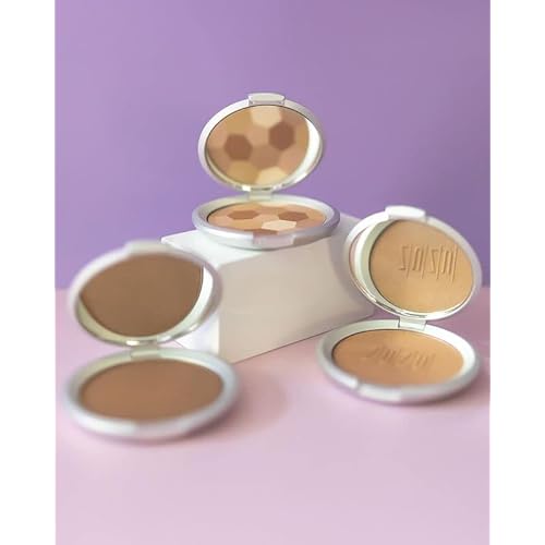 ZUZU LUXE Mineral Bronzer- Natural Ingredients, Refillable Compact, & Shimmer Finish, 0.32 oz