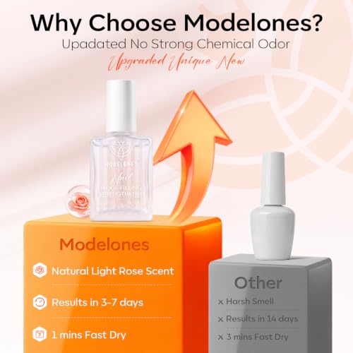 Modelones Nail Strengthener & Growth Polish - Clear 15ml