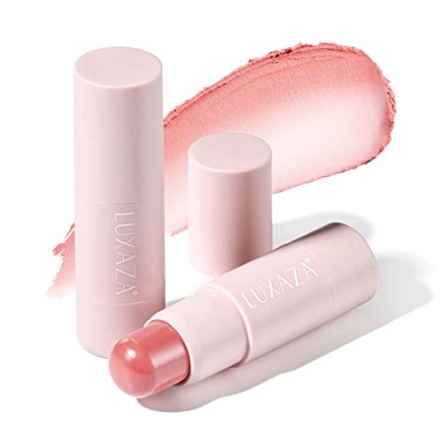 LUXAZA 3PCS Cream Blush Highlighter Stick Makeup Set for Girls and Women #T Blush Glow1