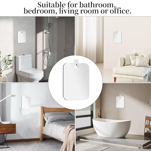 Shatterproof Fogless Shower Mirror for Shaving & Makeup, 8x6"