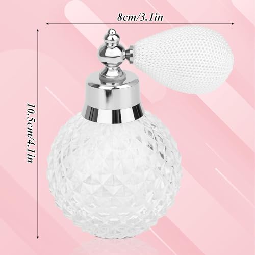 Coolrunner Vintage Crystal Perfume Atomizer - 100ml Refillable Spray Bottle